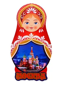 Купить ГС Магнит Москва Матрешка вид 3 (дерево) — Фото №1