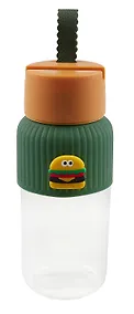 Купить Бутылка с силиконовой накладкой Фаст Фуд (стекло) (460 мл) (12-07229-GJ75B) — Фото №1