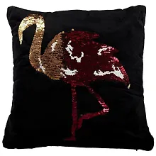 Купить Подушка с пайетками Фламинго (30х30) (текстиль) 12-11403-CT2 — Фото №1