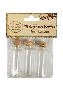 Купить Набор декоративных стекл. бутылочек (3шт.) (2,4 х 6см) (S20489564D) — Фото №1