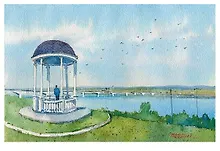 Купить Открытка «Пермь. Река Кама. Коммунальный мост» — Фото №1