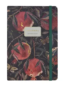 Купить Книга для записей А5 100л лин. "FLORA.Гранат" 7БЦ, резинка, Bruno Visconti — Фото №1