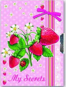 Купить Записная книжка, Феникс+, Ноутбук «Клубника»  7(85x115), 48 листов, твердый переплёт, глянц.ламин. — Фото №1