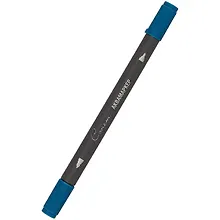 Купить Маркер акварельный "Сонет", двухсторон., кисть и тонкий наконечник, синий индиго, сонет — Фото №1