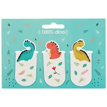 Купить Магнитные закладки «100% Dino», 3 штуки — Фото №1