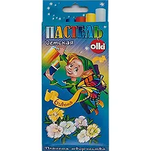 Купить Мелки, пастель, детские, Olki, 6 цветов — Фото №1