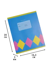 Купить Тетрадь в клетку Unnika, "Разноцветные ромбы", 18 листов, в ассортименте — Фото №1