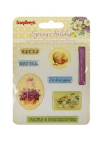 Купить Набор эпоксидных наклеек д/скрапбукинга Весенний праздник (RU),SCB34001077 — Фото №1