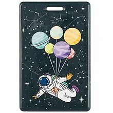Купить Чехол для карточек. Космонавт летит с планетами (ДГ2020-240) — Фото №1