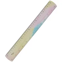 Купить Линейка 30см "Градиент", гибкий пластик — Фото №1