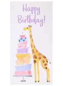 Купить Конверт для денег Жираф 8*16см, картон — Фото №1