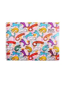 Купить Альбом для рисования Unnika, "Забавные коты", А4, 40 листов, на гребне — Фото №1