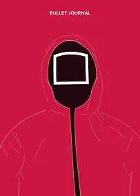 Купить Блокнот. Bullet journal (квадрат) (по мотивам сериала "Игра в кальмара") (формат А4, мягкая обложка, круглые углы) — Фото №1