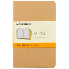 Купить Набор книг для записей Moleskin Cahier Journal Pocket, 3 штуки, мягкая обложка, 32 листа, А6 — Фото №1