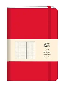 Купить Книга для записей А4- 96л кл. "Joy Book. Очень красный" иск.кожа, тв.переплет, ляссе, резинка, инд.уп. — Фото №1