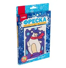 Купить Набор для творчества LORI. Фреска. Картина из песка "Северный мишка" — Фото №1