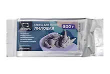 Купить Глина для лепки 500гр лиловая, Малевичъ — Фото №1