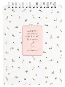 Купить Блокнот А5 80 листов в клетку "April", белый, спираль — Фото №1