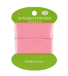 Купить Лента декоративная атласная, 25мм*3м., РОЗОВАЯ 2-616/13 — Фото №1