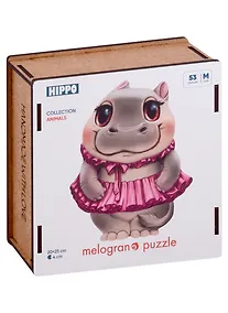 Купить Пазл Collection ANIMALS "Бегемотик балерина", 53 детали — Фото №1