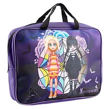 Купить Папка-сумка для тетрадей А4 "Вэнсдэй-2" молния, пластик, с ручками — Фото №1