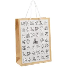 Купить Пакет А5 "BE HAPPY" крафт, женск. — Фото №1