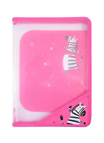 Купить Папка для труда А4 "Танцующая зебра" пластиковая, молния с 3х сторон, внутр.блок для канц.принадлежностей — Фото №1