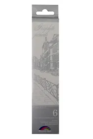 Купить Карандаши простые, чернографитные, Феникс+, Набор 6 шт деревянный корпус, трехгранная форма — Фото №1