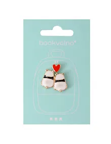 Купить Значок Панды с сердечком (металл) (12-5769-A20) — Фото №1