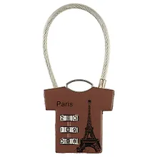 Купить Замочек кодовый футболка Париж (металл) (блистер) — Фото №1