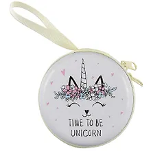 Купить Монетница на молнии Кошка-единорог (7см) (металл) (ПВХ бокс) — Фото №1