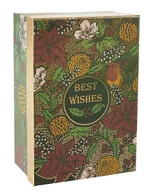 Купить Коробка подарочная "Best wishes" 21*14*8.5, картон — Фото №1