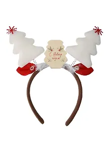 Купить Ободок новогодний с Ушками и ёлочками (текстиль) (12-6142-HNY10) — Фото №1