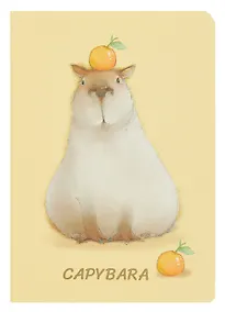 Купить Записная книжка А7 30 листов в клетку, "Чувиляева. Capybara", сшивка — Фото №1