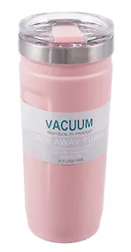 Купить Термостакан Персиковый (пластик/металл) (710мл) (12-07599-M7) — Фото №1