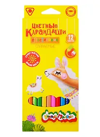 Купить Карандаши цветные Каляка-Маляка, стираемые 12 цветов с ластиком — Фото №1