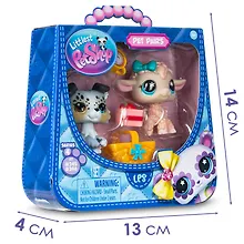 Купить Игровой набор Littlest Pet Shop, "Пара друзей Пикник у коттеджа", 2 фигурки Колли и Овечка, подарочная упаковка, 4+ — Фото №1