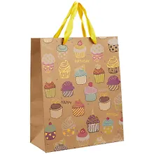 Купить Пакет А4 32*26*12 Сupcakes жен., бум.мат.ламинат — Фото №1