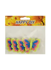 Купить Набор из фетра Бабочки 4-х слойные (11051918) (4 шт) (цв. микс) — Фото №1