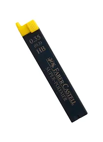 Купить Грифели для механических карандашей Faber-Castell "Super-Polymer", 12шт., 0,35мм, HB — Фото №1