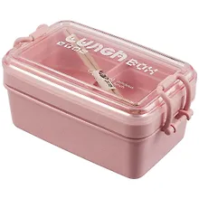 Купить Ланч-бокс 950мл (2 яруса) (пластик) (18х12) (12-22716-JEQ-1260) — Фото №1