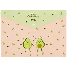 Купить Папка-конверт А4 на кнопке "You complete me" — Фото №1