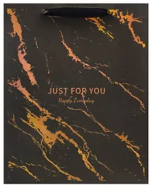 Купить Пакет А4 32*26*12,5 "Black Marble" нейтр. бум.мат — Фото №1