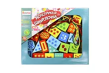 Купить Конструктор, ALATOYS, Деревянный конструктор, Шнуровочка с цифрами, 30 деталей, 3 шнура — Фото №1