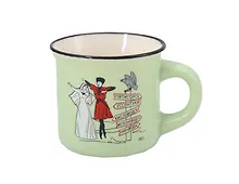 Купить Кружка под эмаль Кавказ Лезгинка (50мл) (фарфор) (зеленая) (065-9-147-1) — Фото №1