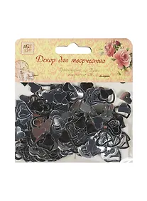 Купить Пайетки в пакете (10 гр) сердца серебрянные (11-00815-5) — Фото №1