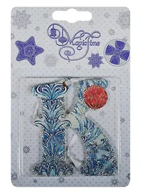 Купить Новогоднее подвесное украшение буква К (8х7) — Фото №1