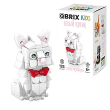 Купить Конструктор QBRIX KIDS серия "Котики" Белый котик — Фото №1