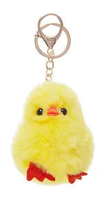 Купить Брелок-помпон Цыпленок (иск.мех) (7см) (12-01305-202406-4) Bookvalno — Фото №1