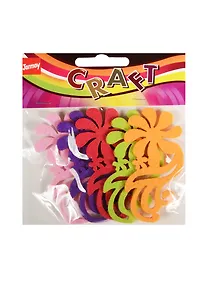 Купить Набор для творчества Вырубки из фетра однослойные, цветок на ветке, 5шт — Фото №1